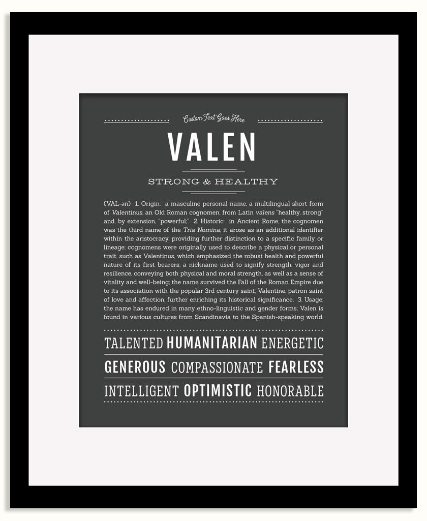 Frame Options | Charcoal Gray | Black Frame, Matted