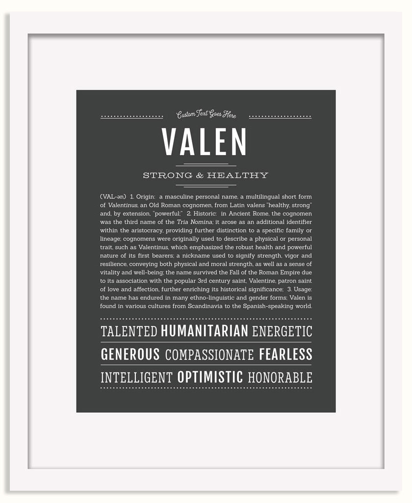 Frame Options | Charcoal Gray | White Frame, Matted
