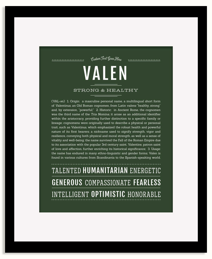 Frame Options | Deep Forest | Black Frame, Matted