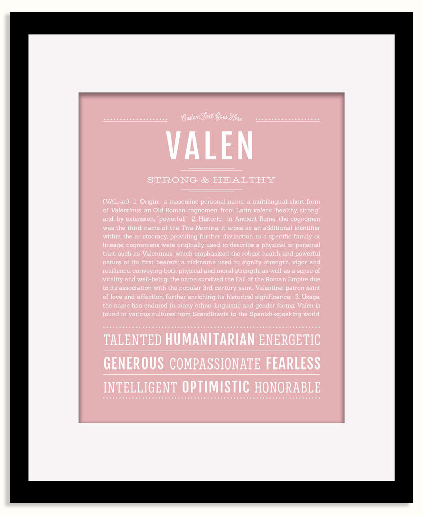 Frame Options | Dusty Rose | Black Frame, Matted