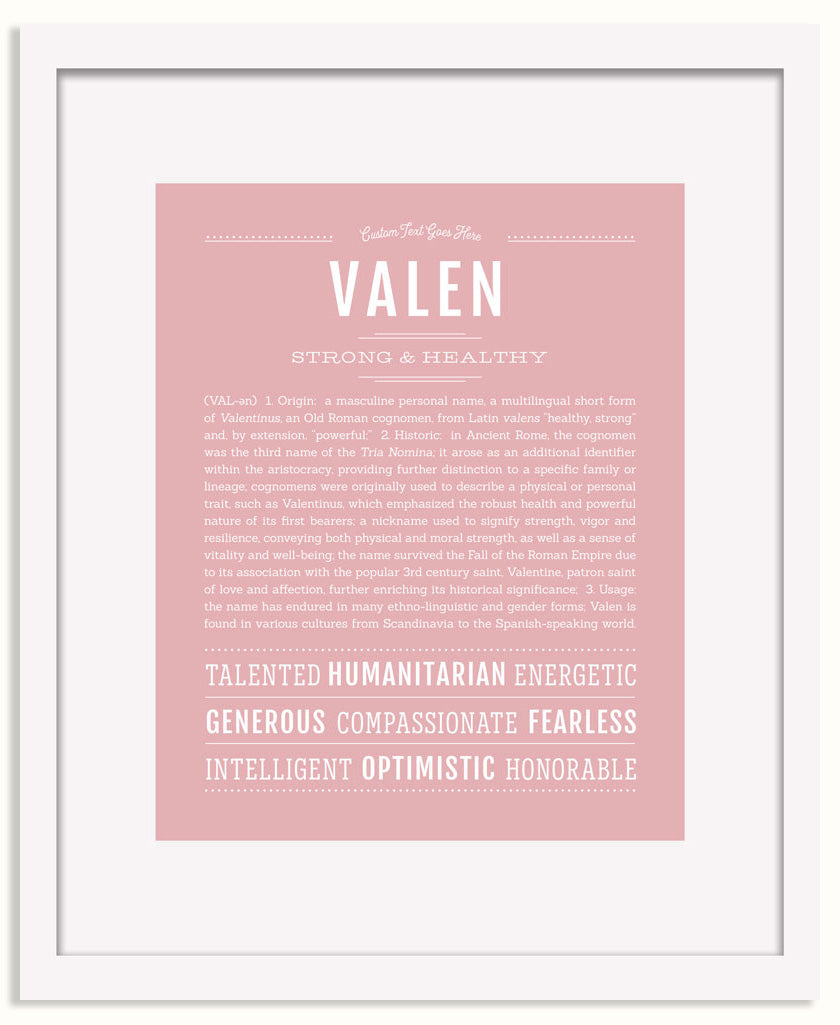 Frame Options | Dusty Rose | White Frame, Matted