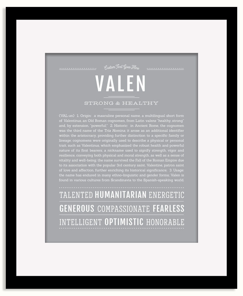 Frame Options | Light Gray | Black Frame, Matted