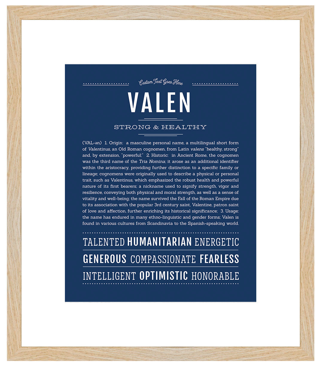 Frame Options | Midnight Blue | Maple Frame, Matted