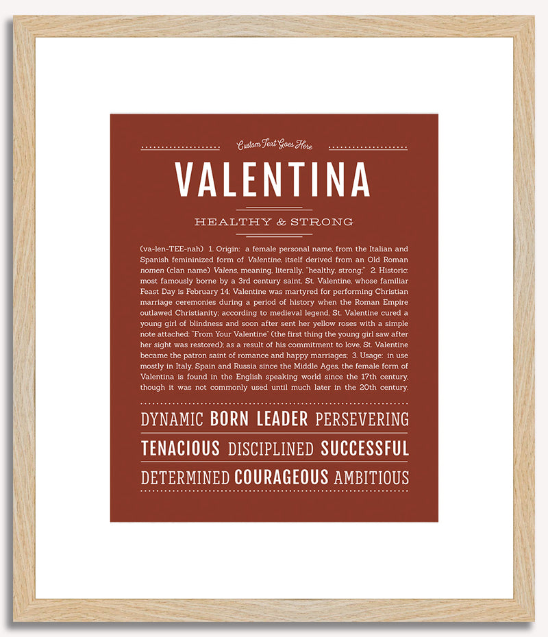 Valentina | Name Art Print