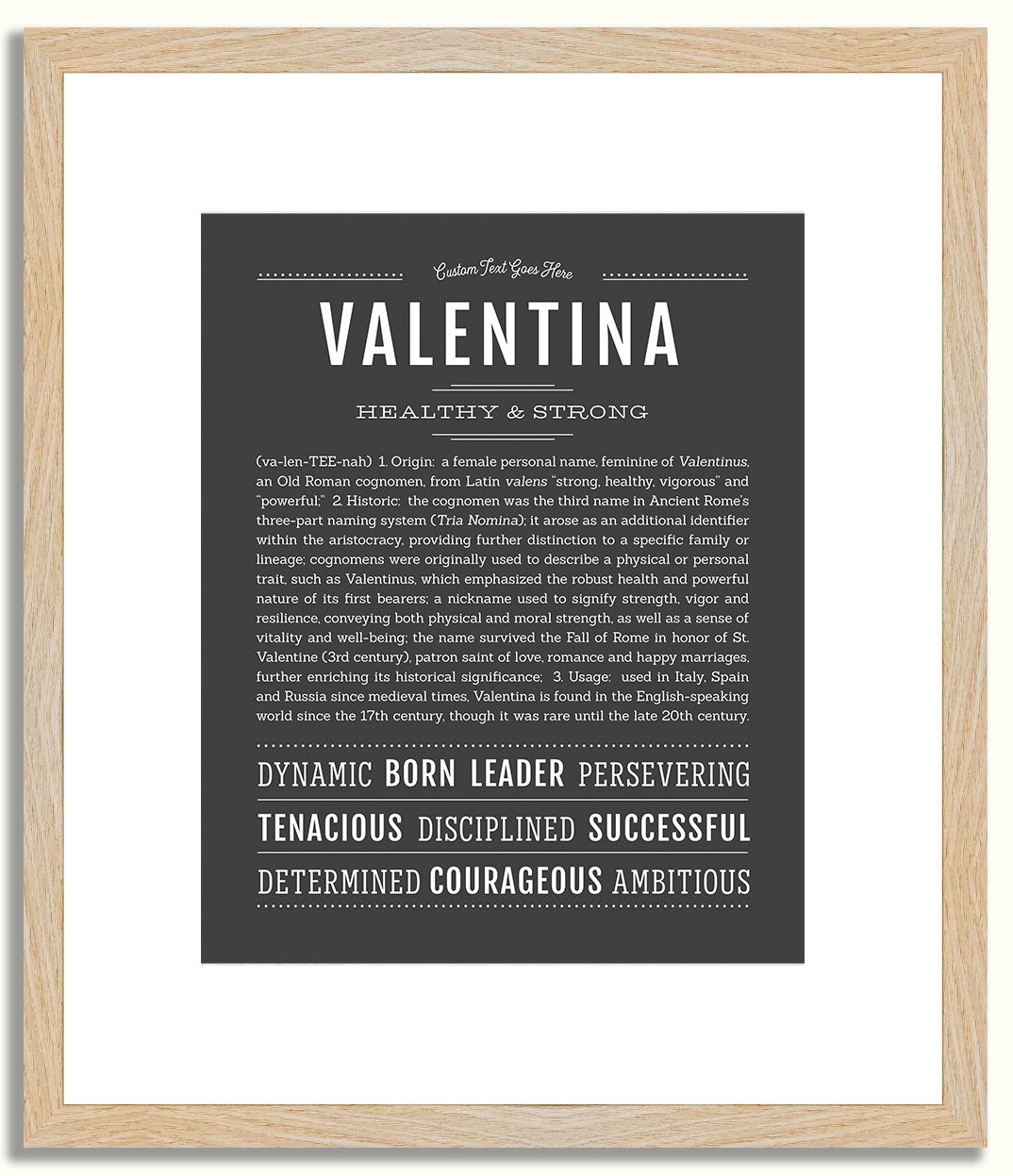 Valentina | Name Art Print