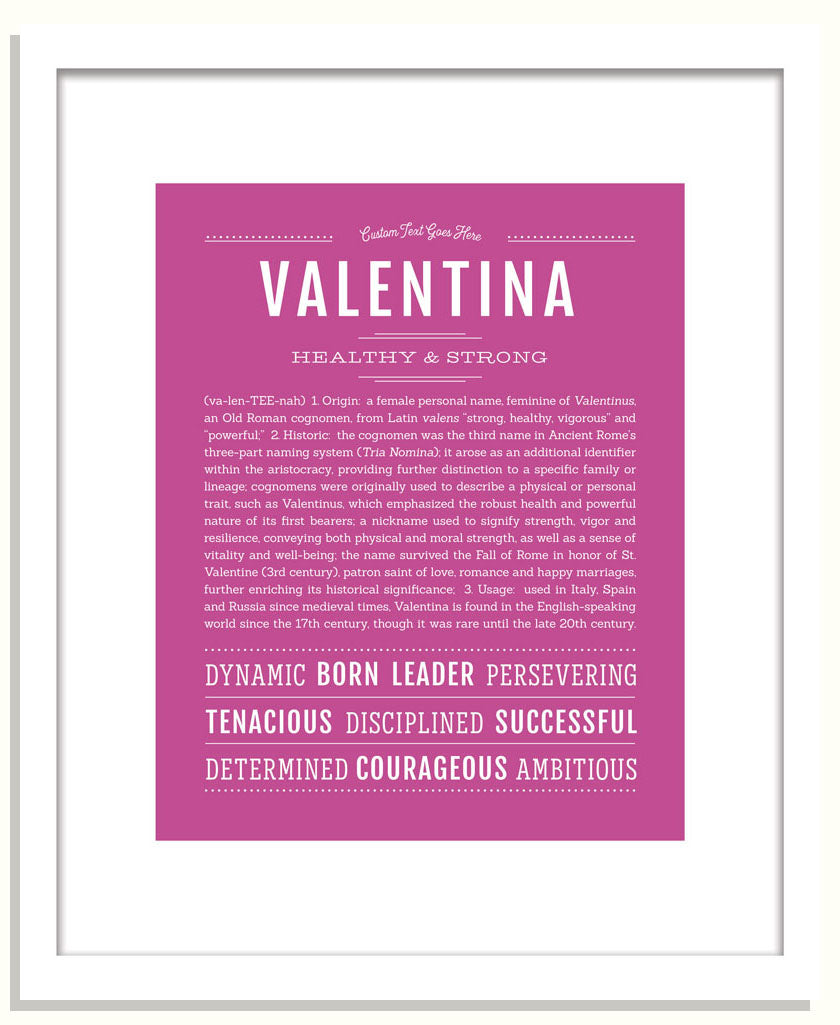 Frame Options | Dark Pink | Black Frame, Matted