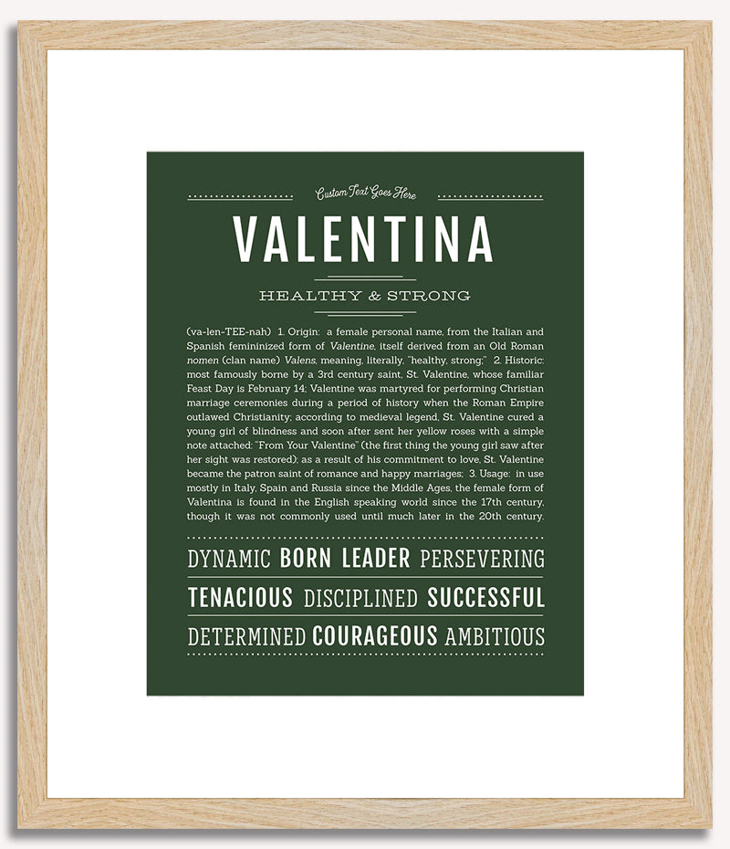 Valentina | Name Art Print