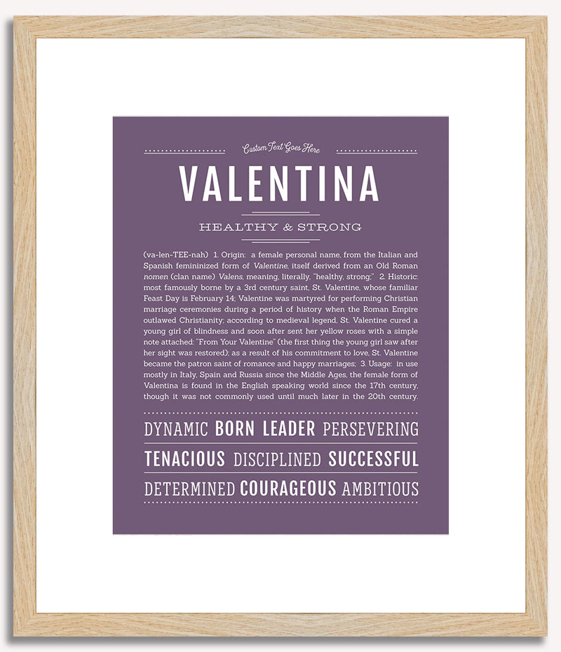 Valentina | Name Art Print