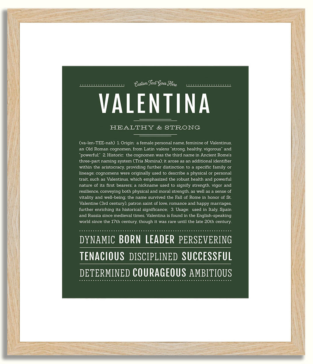 Valentina | Name Art Print