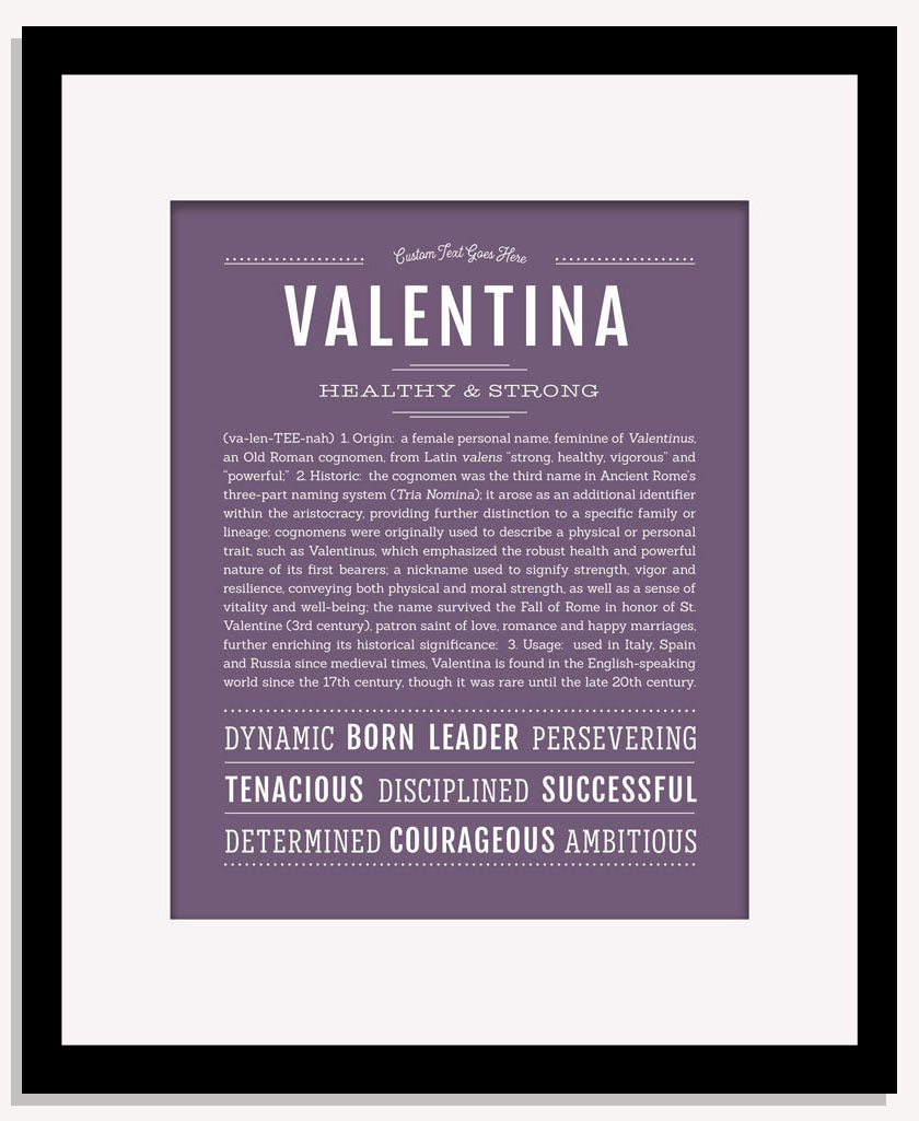 Frame Options | Deep Purple | Maple Frame, Matted