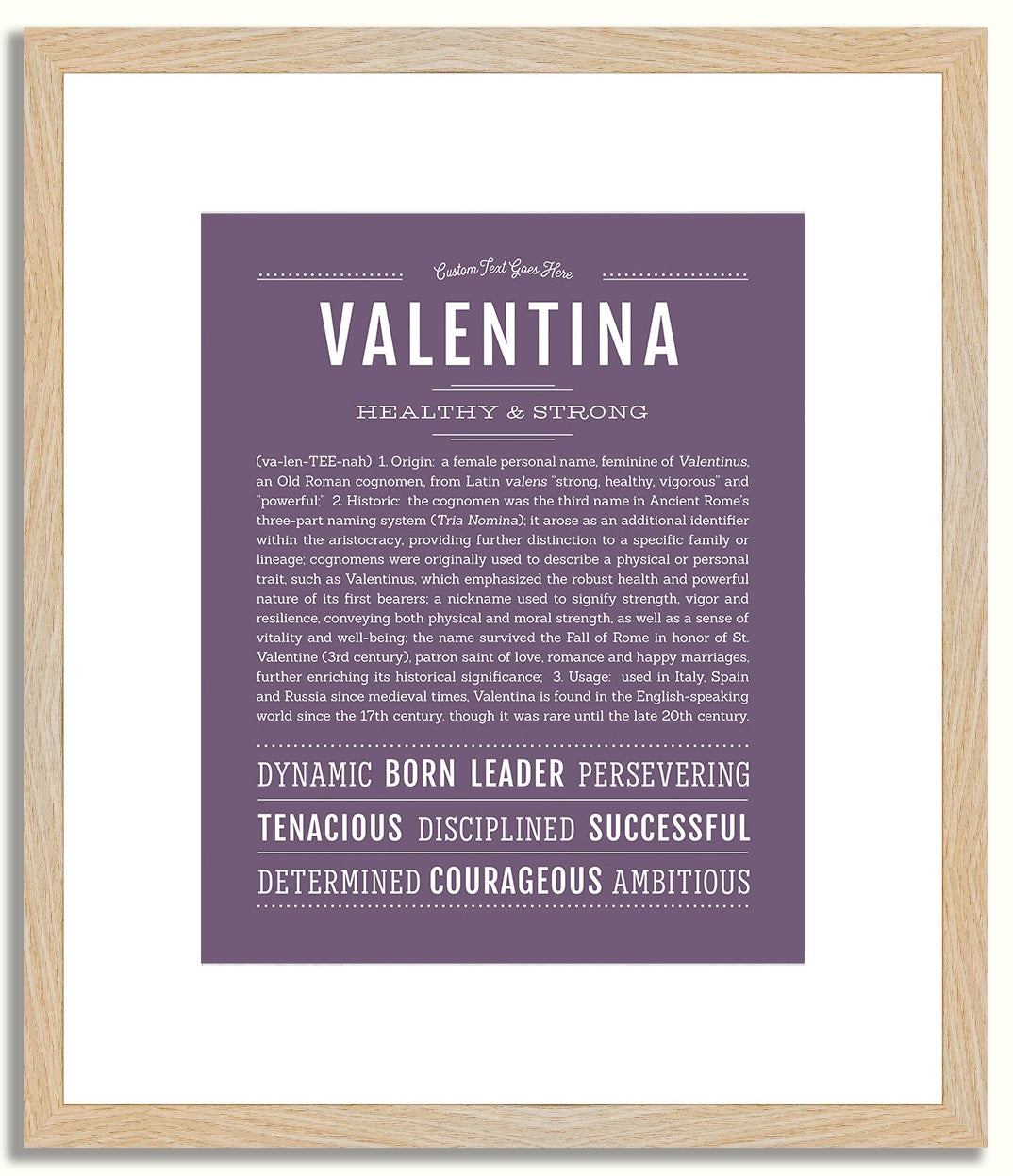 Valentina | Name Art Print