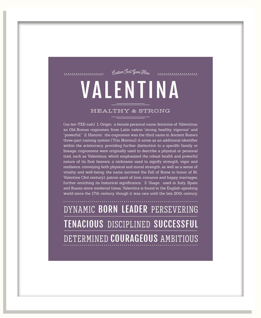 Frame Options | Deep Purple | Black Frame, Matted