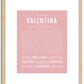 Valentina | Name Art Print