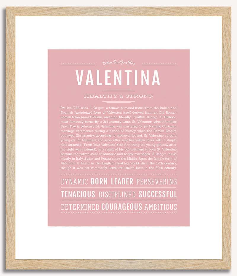 Valentina | Name Art Print