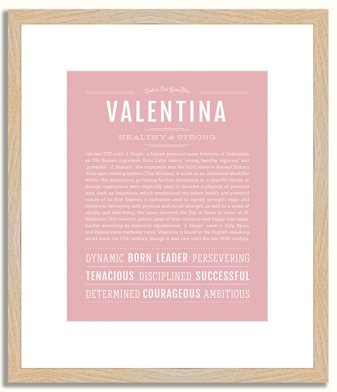 Valentina | Name Art Print