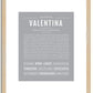Valentina | Name Art Print