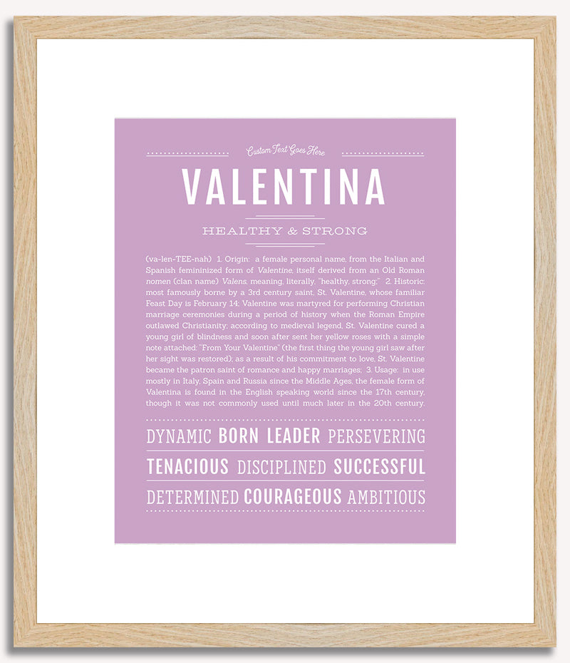 Valentina | Name Art Print