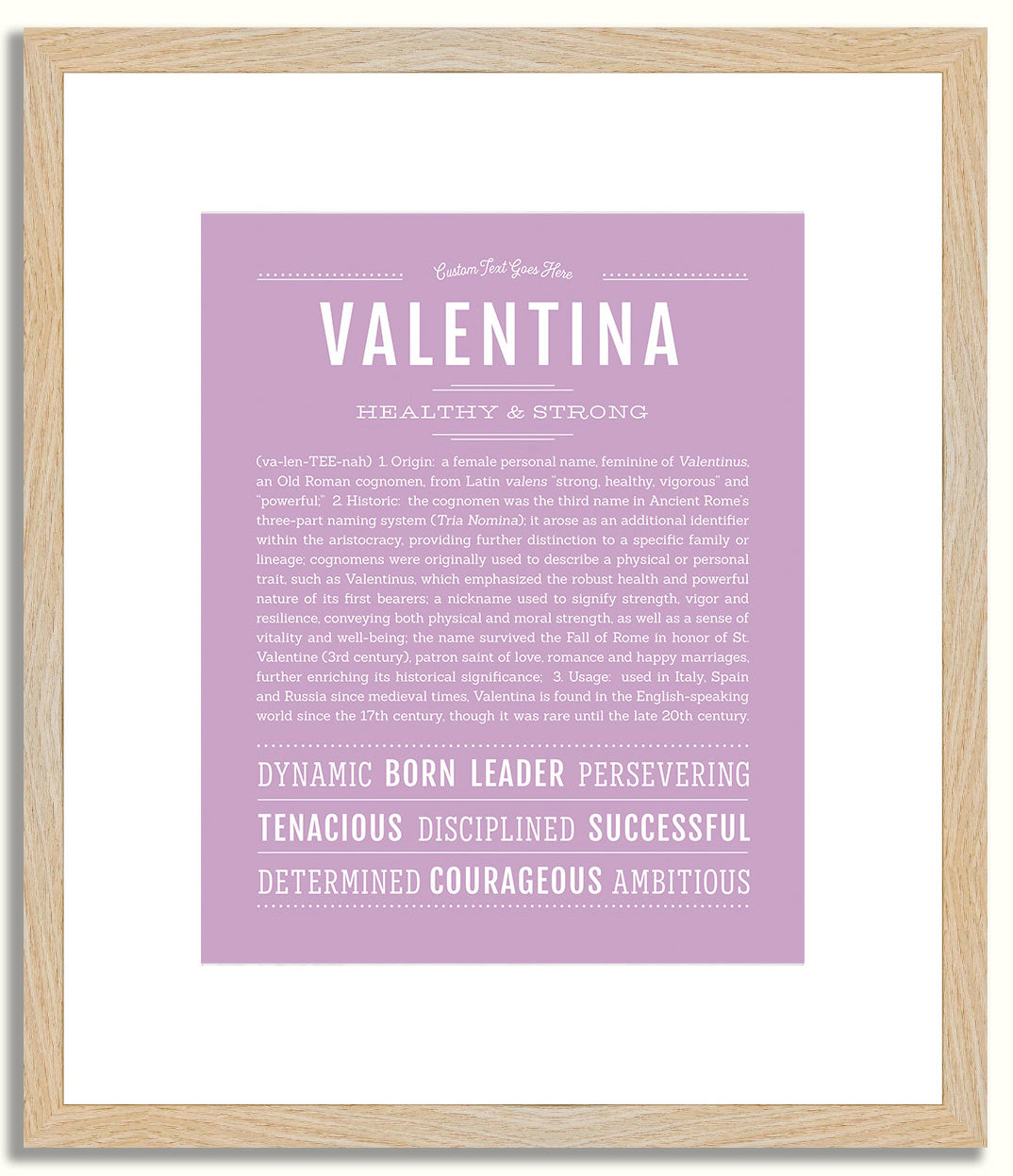 Valentina | Name Art Print