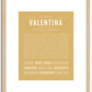 Valentina | Name Art Print