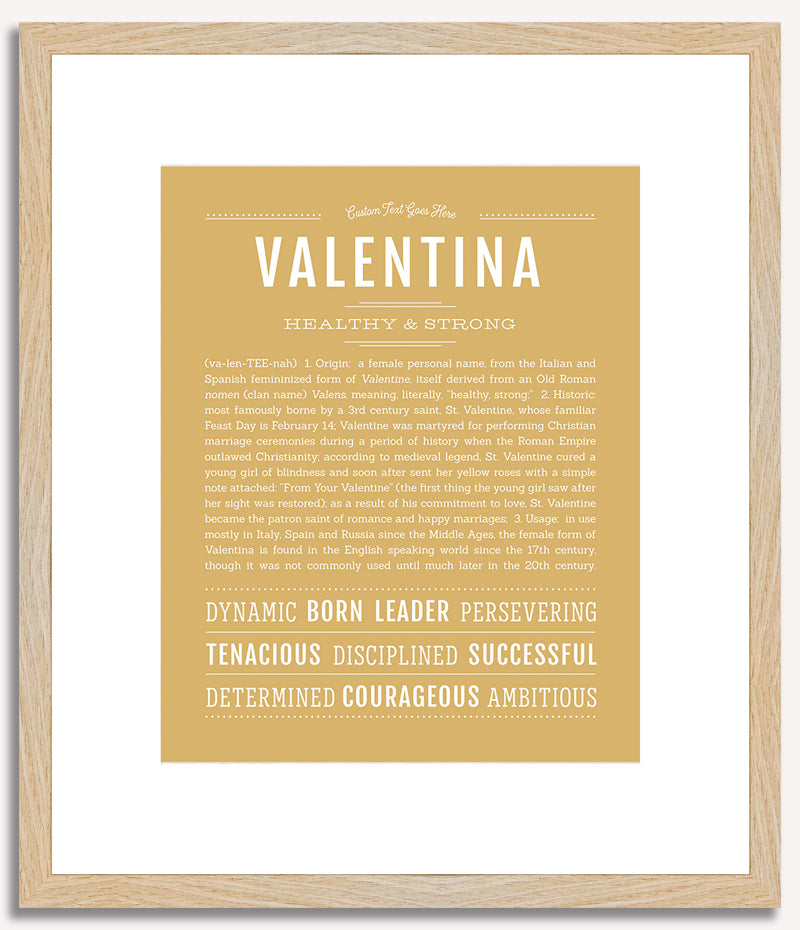 Valentina | Name Art Print