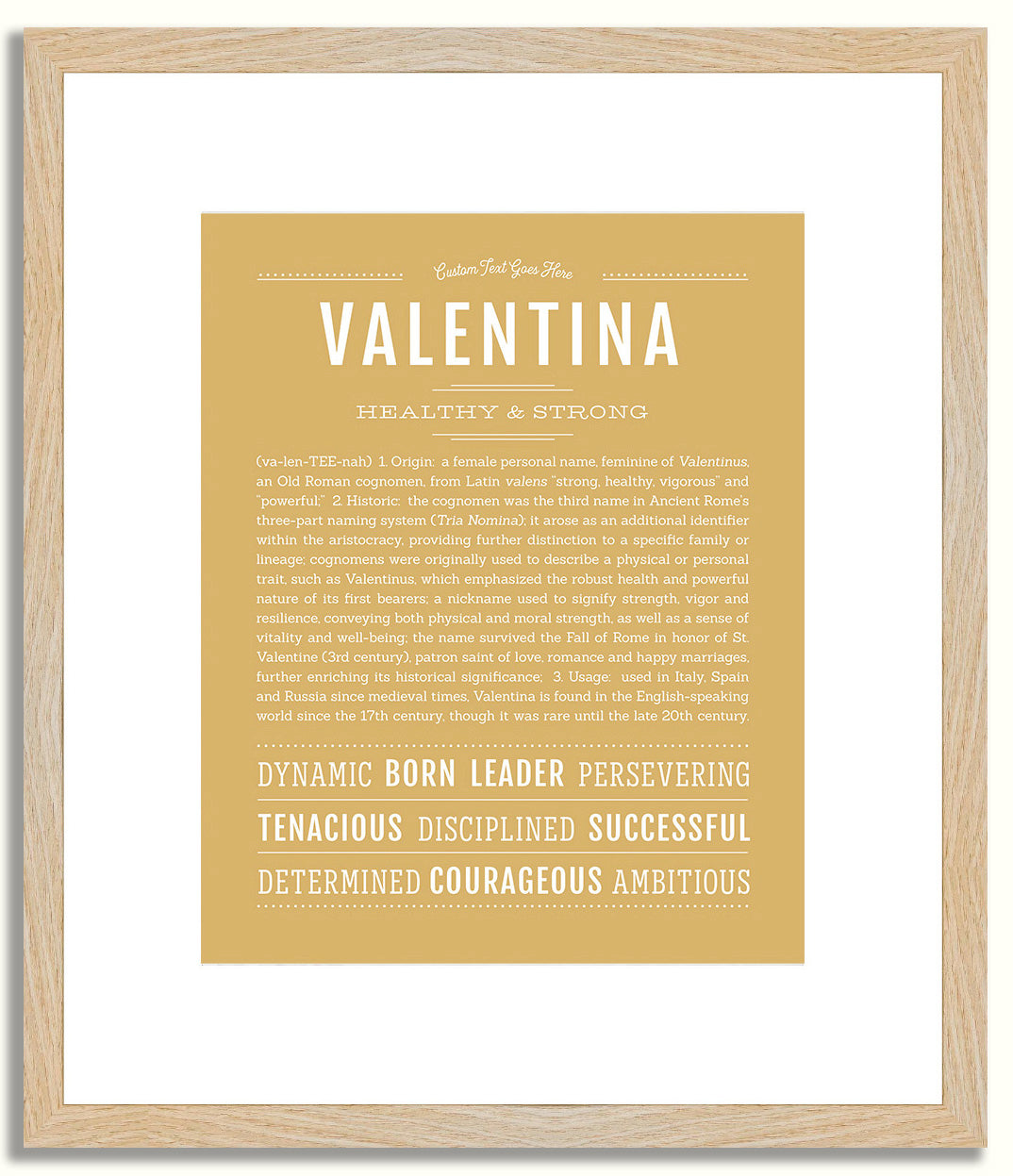 Valentina | Name Art Print