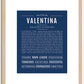 Valentina | Name Art Print