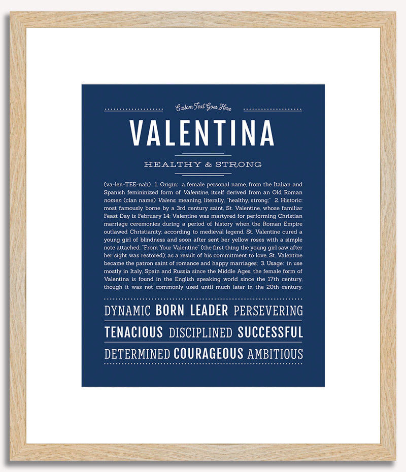 Valentina | Name Art Print