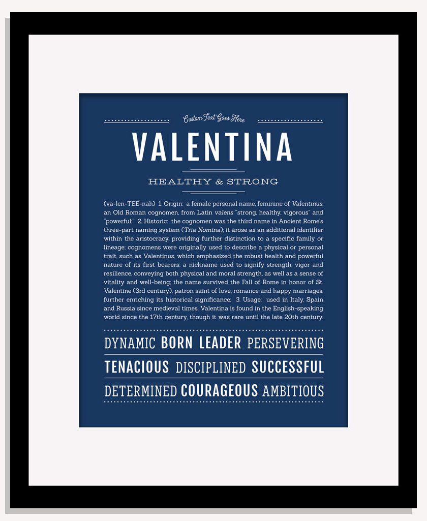 Frame Options | Midnight Blue | Maple Frame, Matted