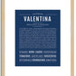 Valentina | Name Art Print
