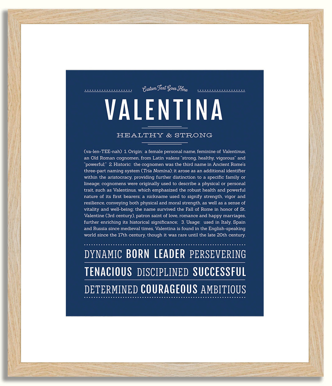 Valentina | Name Art Print