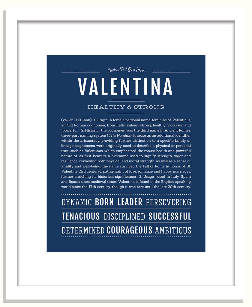 Frame Options | Midnight Blue | Black Frame, Matted