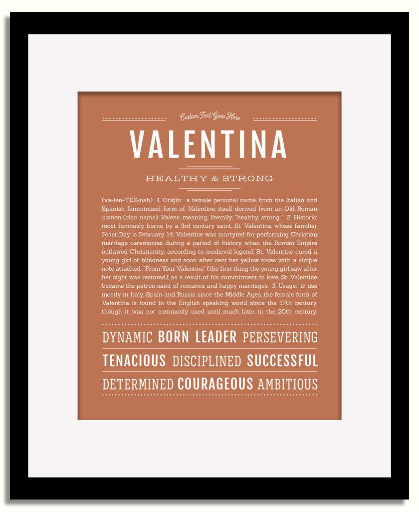 Frame Options | Terra Cotta | Black Frame, Matted