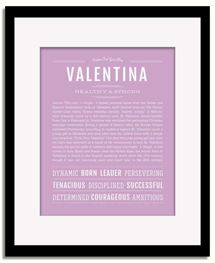 Frame Options | Lilac | Black Frame, Matted