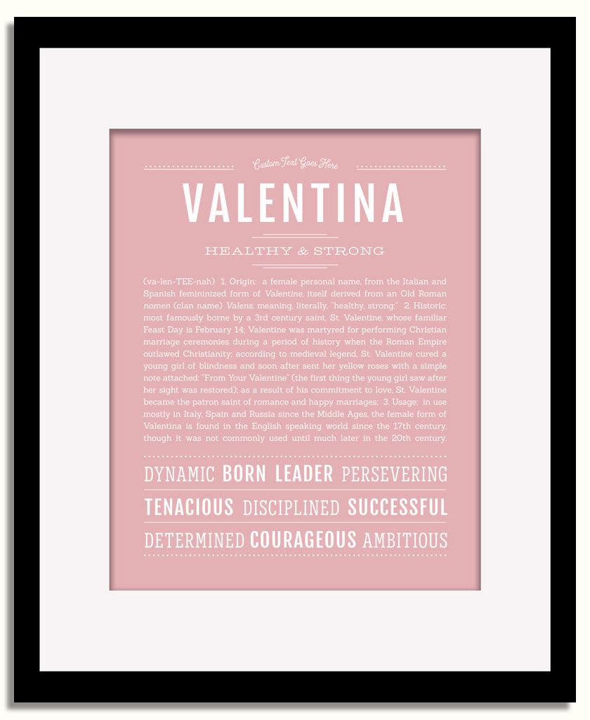 Frame Options | Dusty Rose | Black Frame, Matted