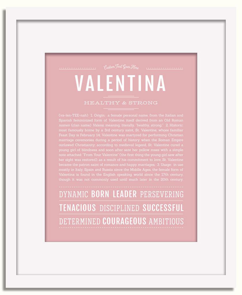 Frame Options | Dusty Rose | White Frame, Matted