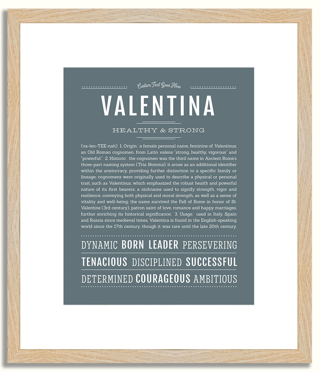 Valentina | Name Art Print