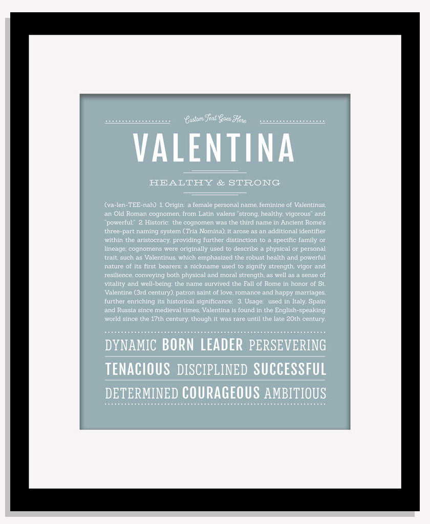 Frame Options | Powder Blue | Maple Frame, Matted