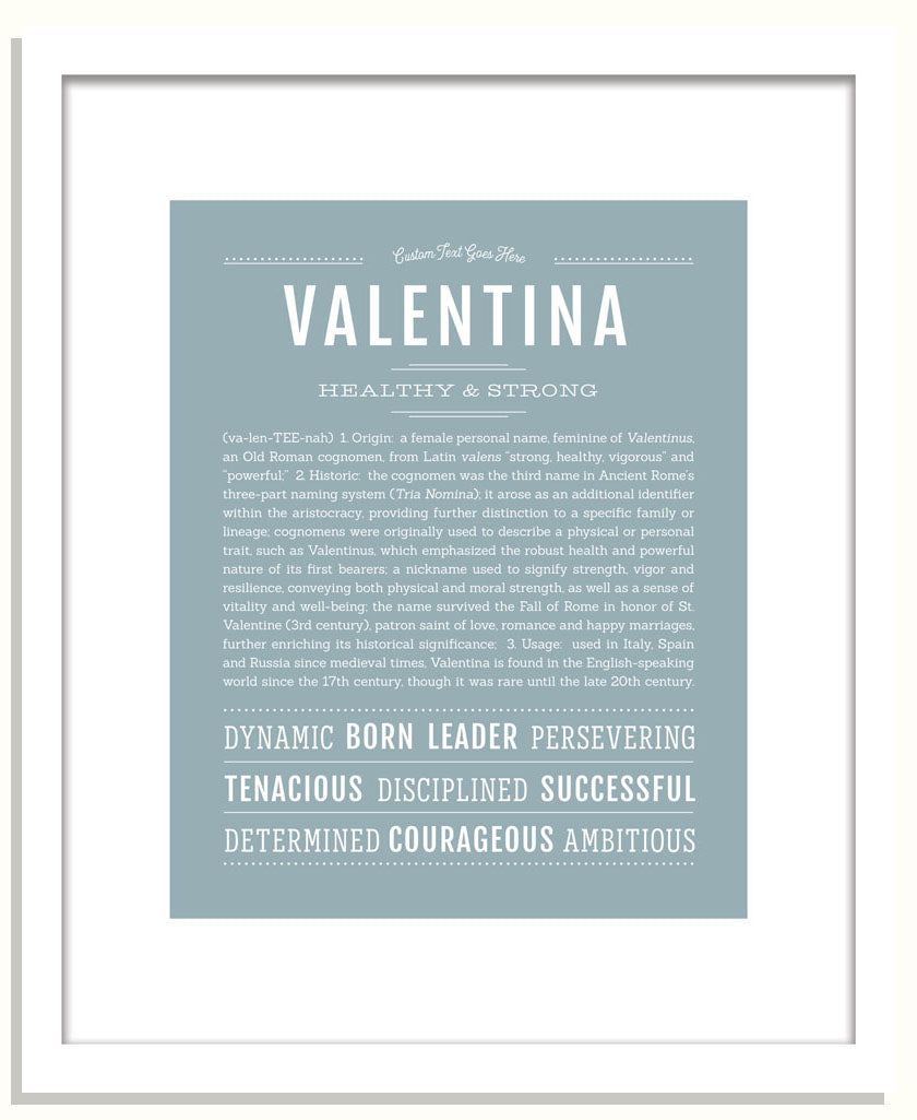 Frame Options | Powder Blue | Black Frame, Matted