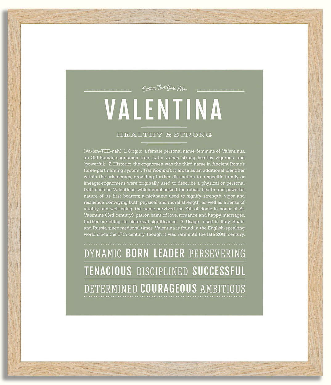 Valentina | Name Art Print