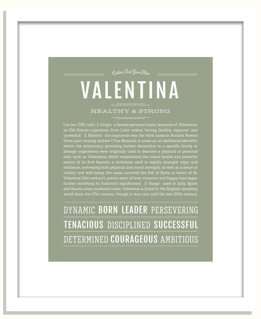 Frame Options | Sage | Black Frame, Matted