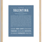 Valentina | Name Art Print