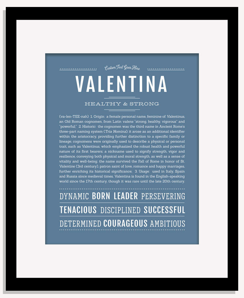 Frame Options | Steele Blue | Maple Frame, Matted