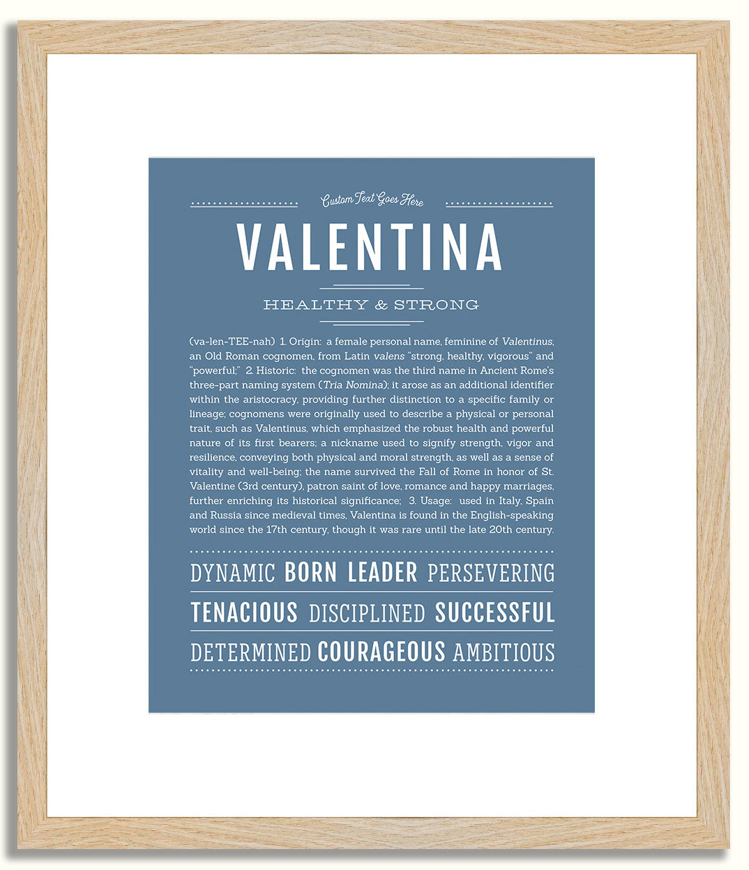 Valentina | Name Art Print