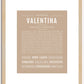 Valentina | Name Art Print