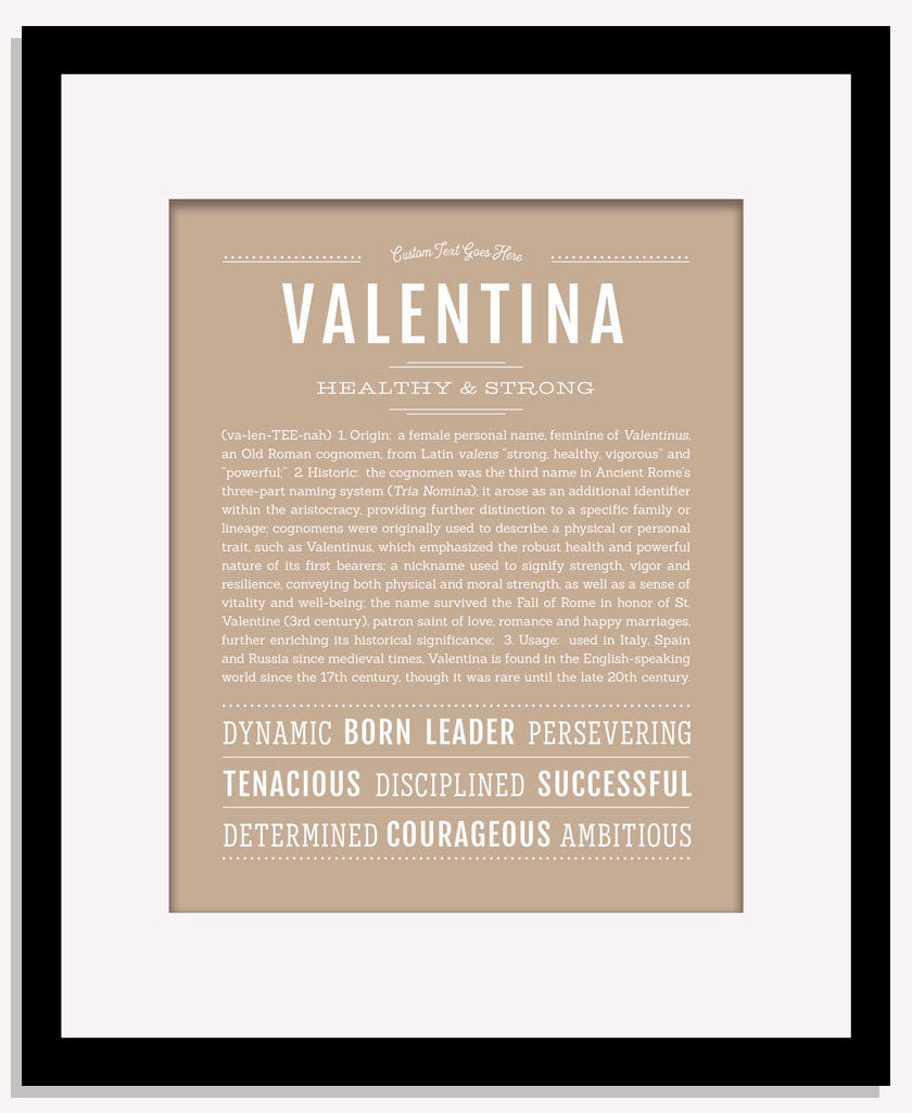 Frame Options | Tan | Maple Frame, Matted