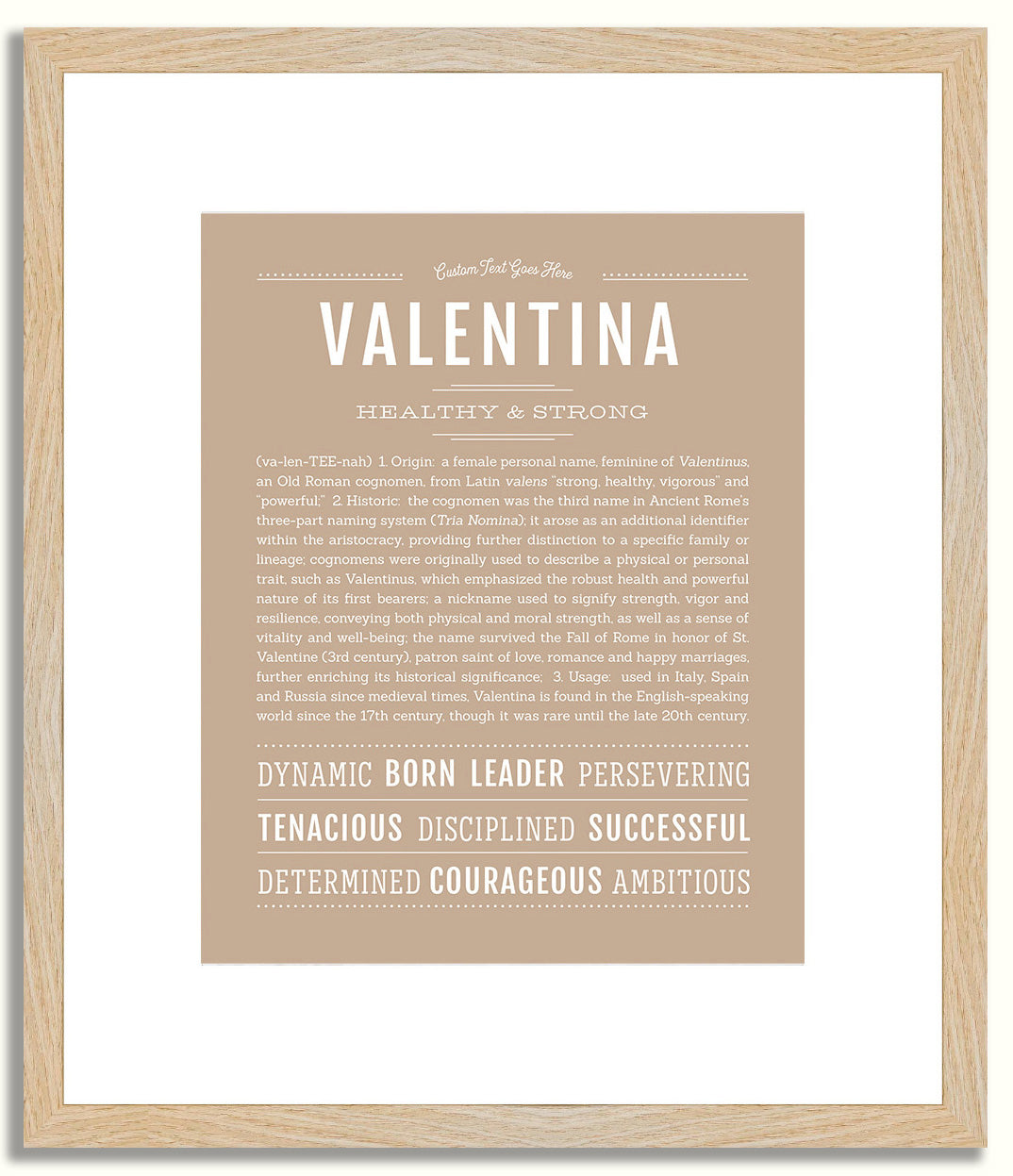 Valentina | Name Art Print