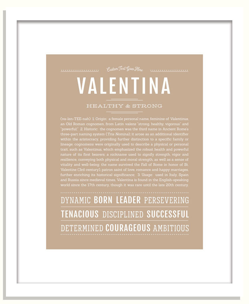 Frame Options | Tan | Black Frame, Matted