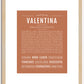 Valentina | Name Art Print