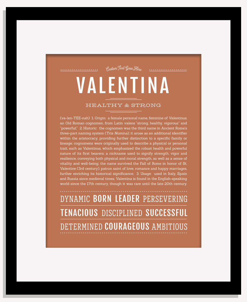 Frame Options | Terra Cotta | Maple Frame, Matted