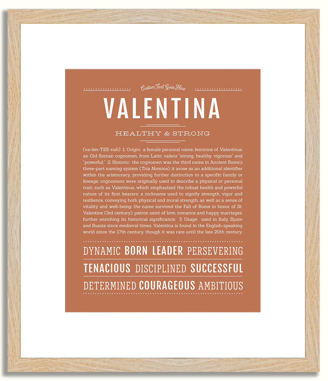Valentina | Name Art Print